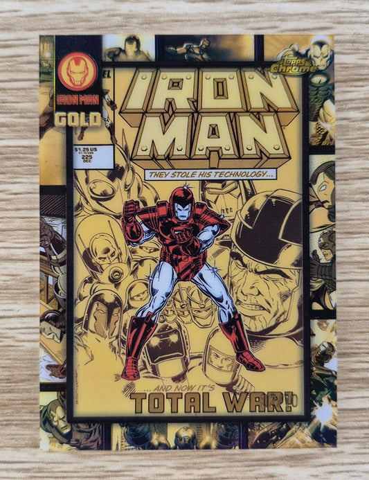 Marvel Topps Chrome 2025 GRAIL CARD IM-5 IRON MAN GOLD BLACK 02/10 !!