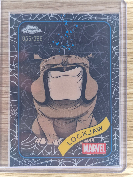 Marvel Topps Chrome 2025 Lockjaw #152 Spider Web Refractor (056/399)