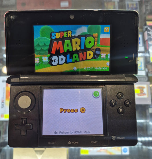 Nintendo 3DS Console Black CTR-001 Excellent Condition, Inc. USB Charger & new 32GB Card.(Minor Wear)