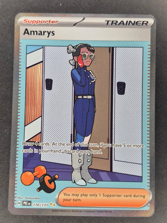 Amarys 170/131 Special Illustration Rare Prismatic Evolutions Pokemon TCG NM