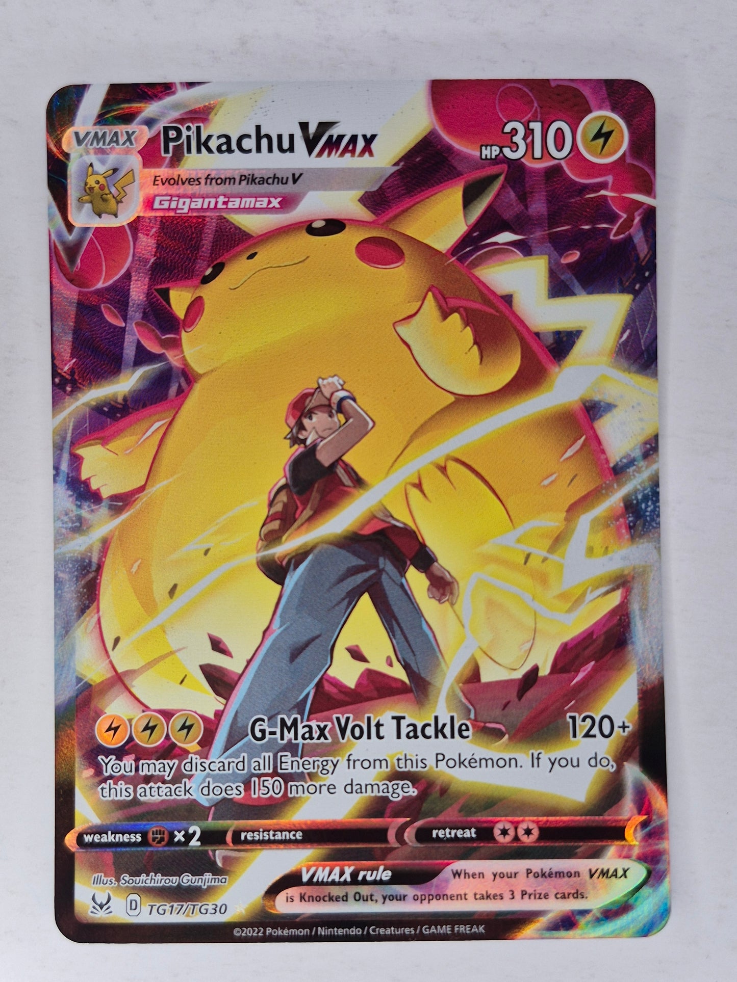 Pikachu VMAX TG17/TG30 Lost Origin Trainer Gallery Holo VMAX Rare Pokemon NM