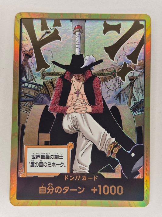 One Piece Card Mihawk Gold Don!! Card Japanese NM