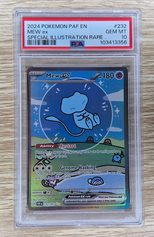 Mew EX 'Bubble Mew' Special Illustration Rare 232/091 - PSA 10 - Paldean Fates - Pokemon English