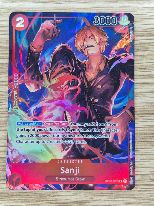 One Piece Sanji R OP01-013 01 [ALT ART PARALLEL] ENGLISH