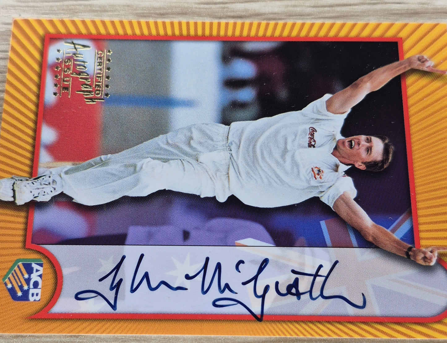 1999/2000 TOPPS ACB GLEN MCGRATH S13 CERTIFIED AUTOGRAPH ISSUE(ON CARD)