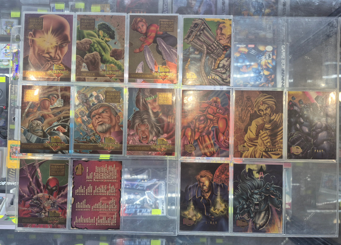 1996 Marvel Ultra Onslaught Full Set + Chase Cards NM/LP - 113 cards total