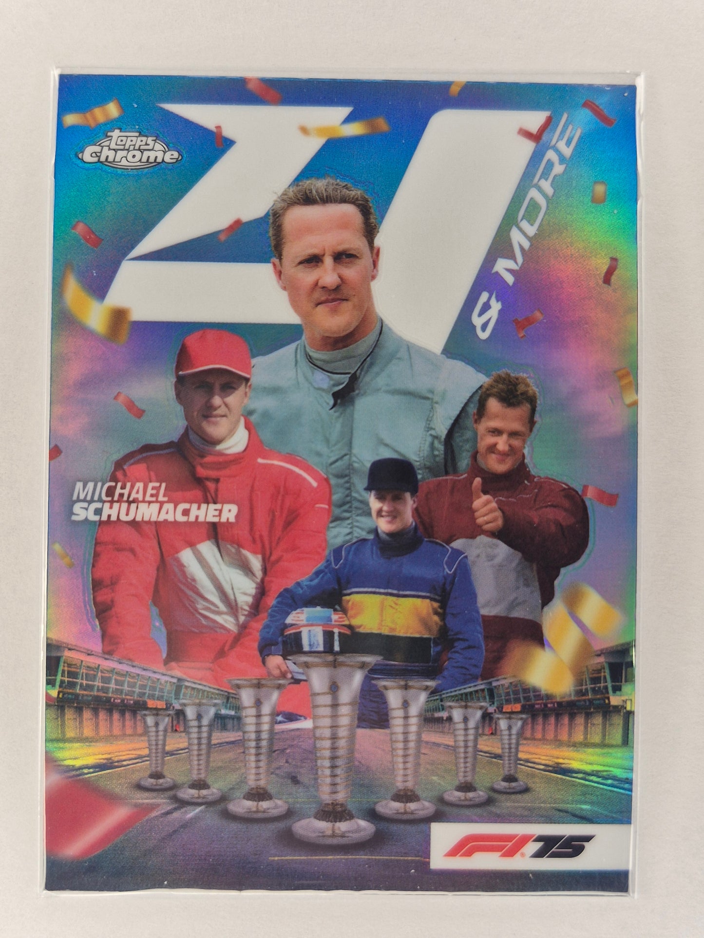 2025 Topps Chrome F1 Michael Schumacher 4 & More Refractor Insert #4N-4