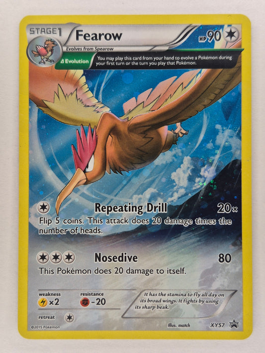 Pokémon TCG Fearow Delta Ancient Trait XY57 Black Star Promo Cosmos Holo LP