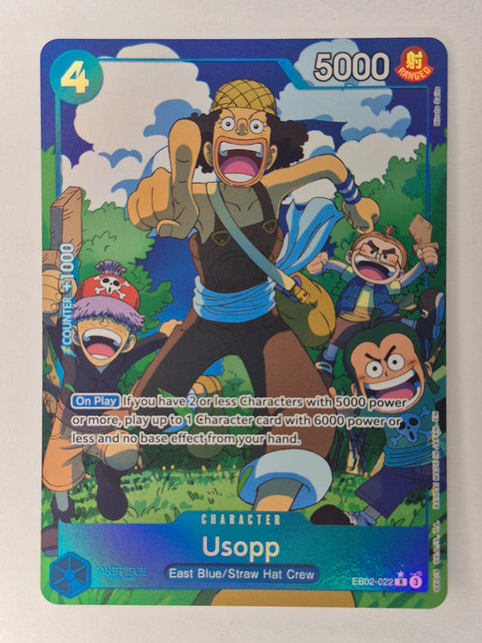 Usopp EB02-022 Alt Art One Piece Card Game English NM