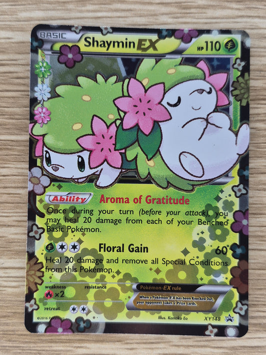 2016 Pokemon TCG Shaymin EX - XY Black Star Promo Card XY148 LP
