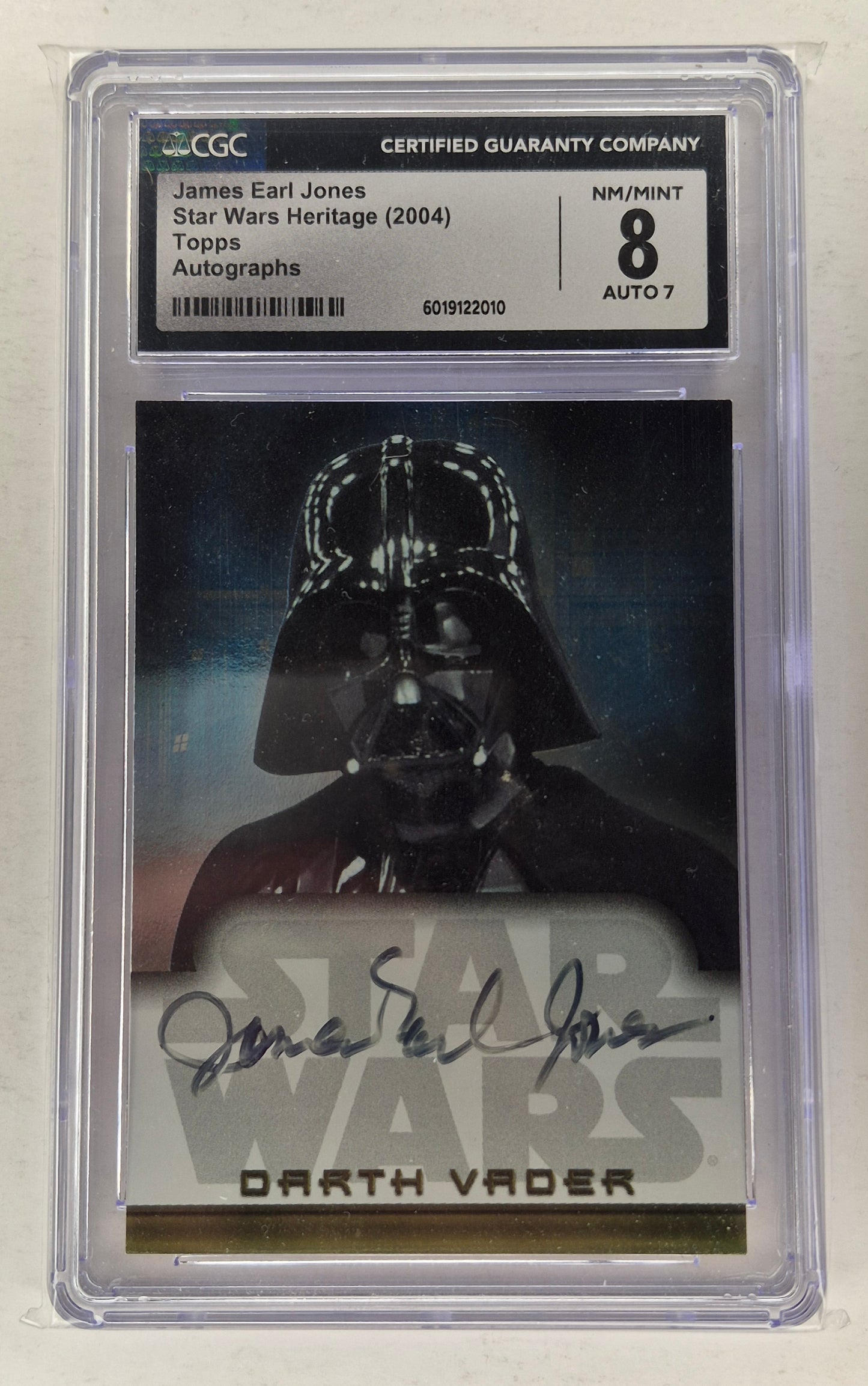 2004 Topps Star Wars Heritage Darth Vader James Earl Jones On Card Auto CGC 8 AUTO 7