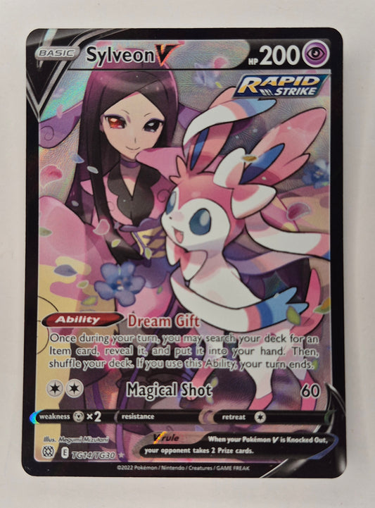 Sylveon V TG14/TG30 Brilliant Stars Trainer Gallery BRS Holo V Rare Pokemon LP
