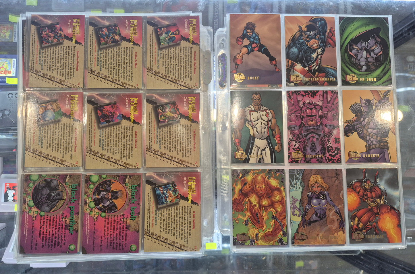 1996 Marvel Ultra Onslaught Full Set + Chase Cards NM/LP - 113 cards total