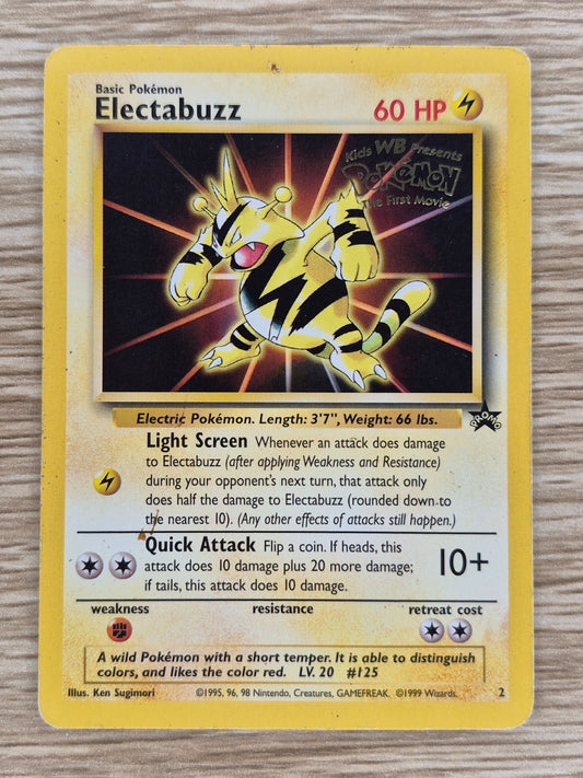 Electabuzz Promo 2 Rare Kids WB Pokemon the First Movie 1999 - MP
