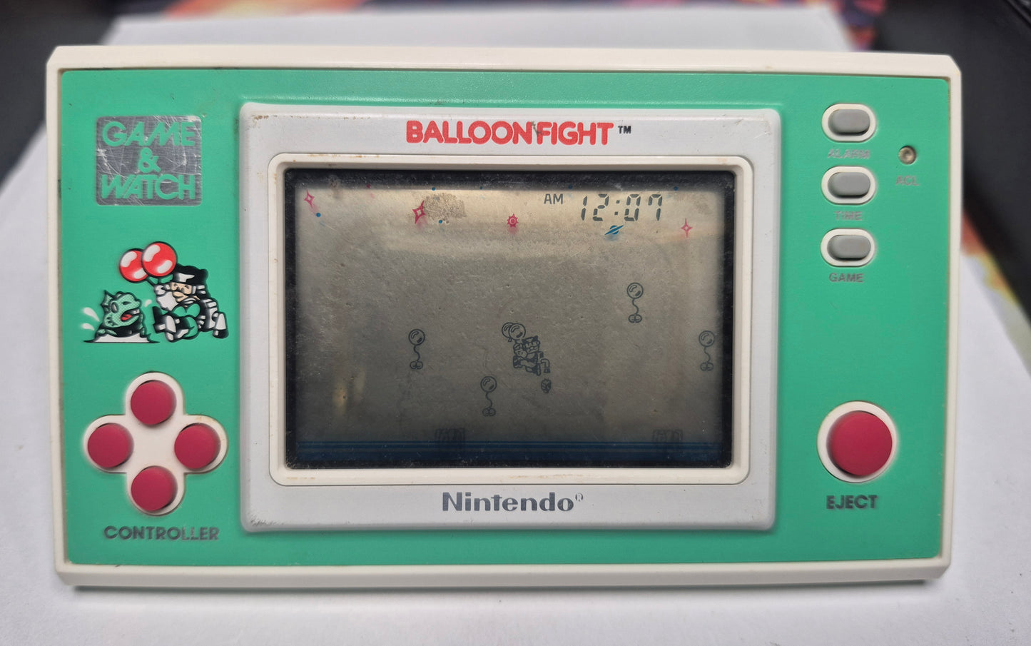 1988 Nintendo Game & Watch Ballon Fight BF-107 Good Working Condition See Pics