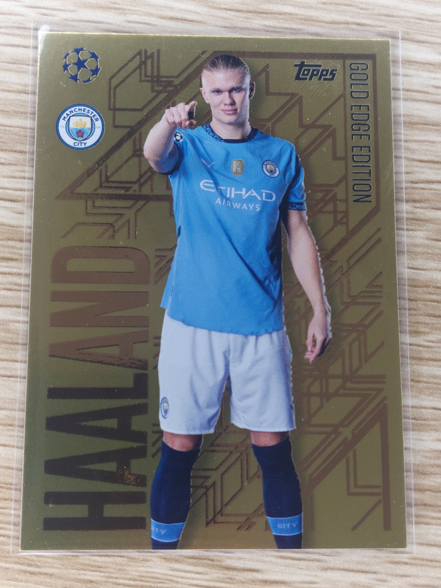 Topps UEFA Champions League Erling Haaland Gold Edge-Edition GE2