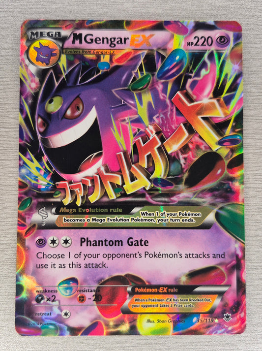 Pokemon TCG - XY Phantom Forces - M Gengar EX 35/119 Card Holo Ultra Rare LP/MP