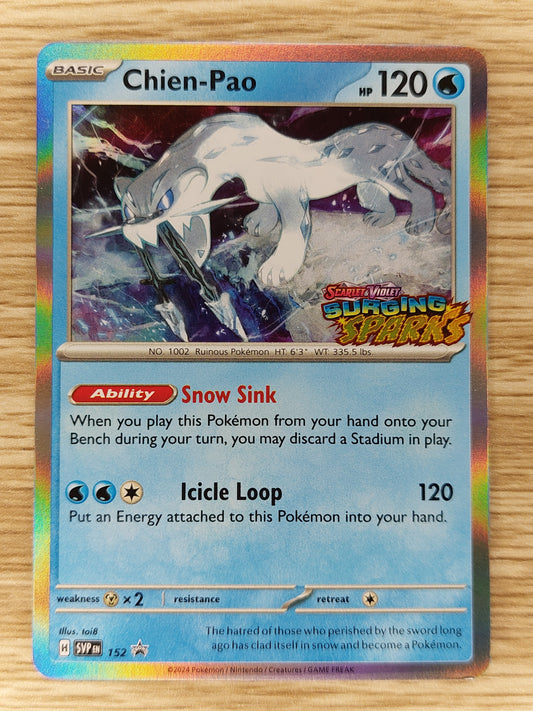 2024 Pokemon Chien-Pao Surging Sparks Black Star Promo SVP 152