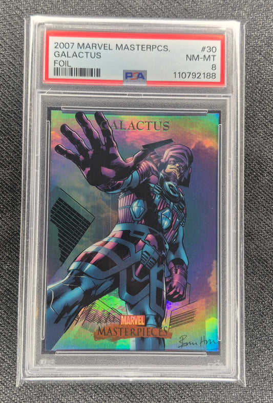 2007 Marvel Masterpieces Galactus  Foil PSA 8  NR-MT