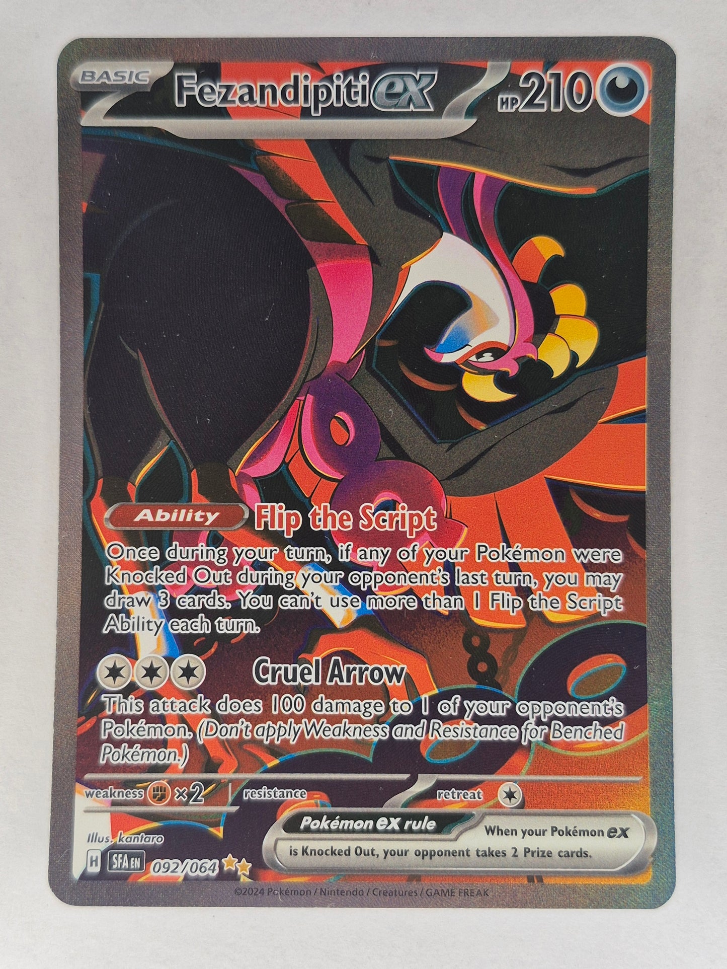 Fezandipiti ex 092/064 SIR SV: Shrouded Fable - Pokemon Card - NM