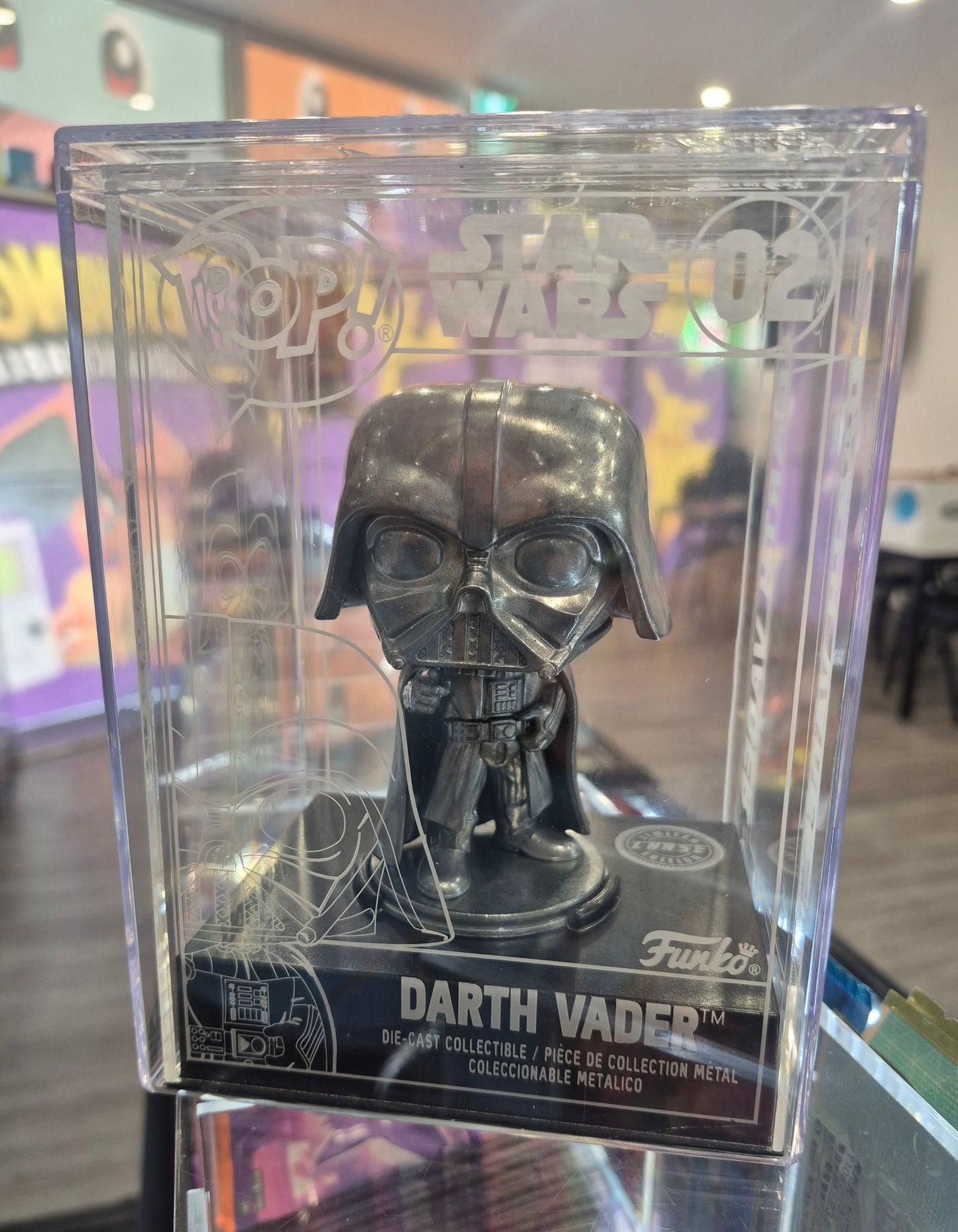 Brand New Darth Vader CHASE 02 Star Wars Die-Cast Funko Pop Figure in Pop Stack