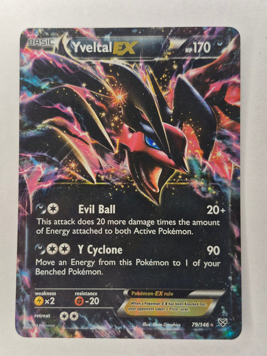 Pokemon TCG Yveltal EX 79/146 - XY Base Set - Ultra Rare - LP