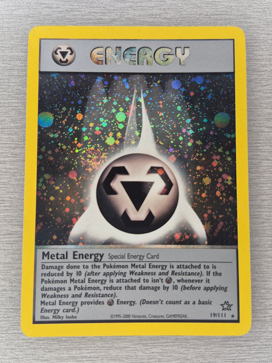 Metal Energy 19/111 NEO GENESIS Holo Rare Unlimited WOTC Pokemon LP