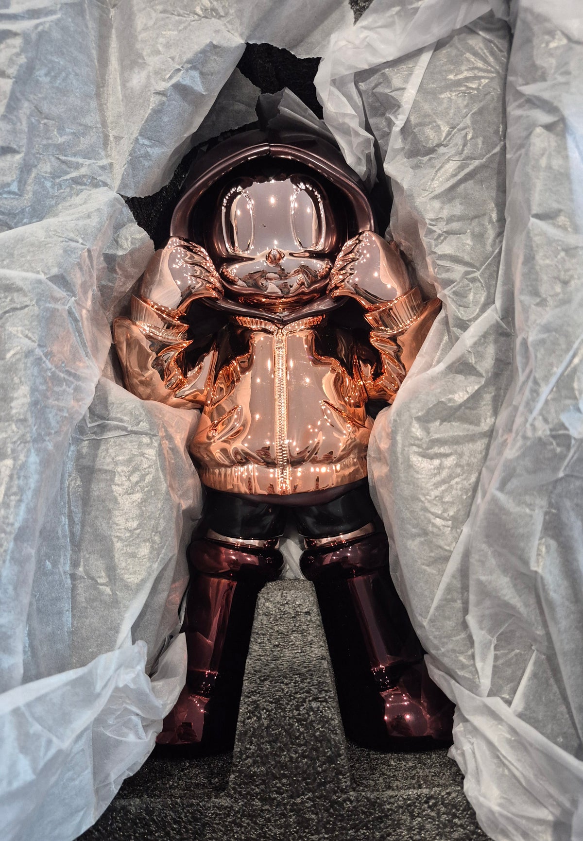 TOYQUBE Astro Boy Chrome Hoodie ROSE GOLD 12 Inch Figure ONLY 150 MADE!