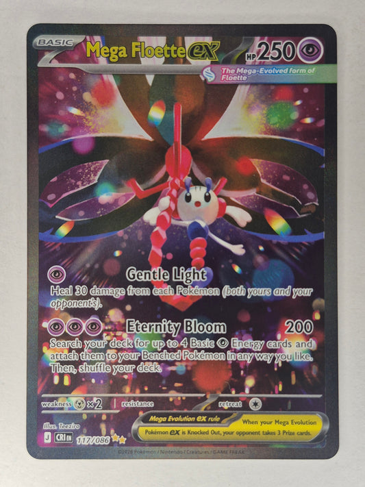 Mega Floette ex - 117/086 - SIR - Chaos Rising - Pokemon Card - NM