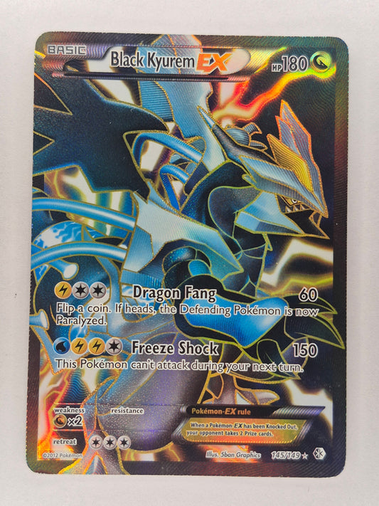 Black Kyurem EX (145 Full Art) 145/149 Boundaries Crossed Holo MP/HP