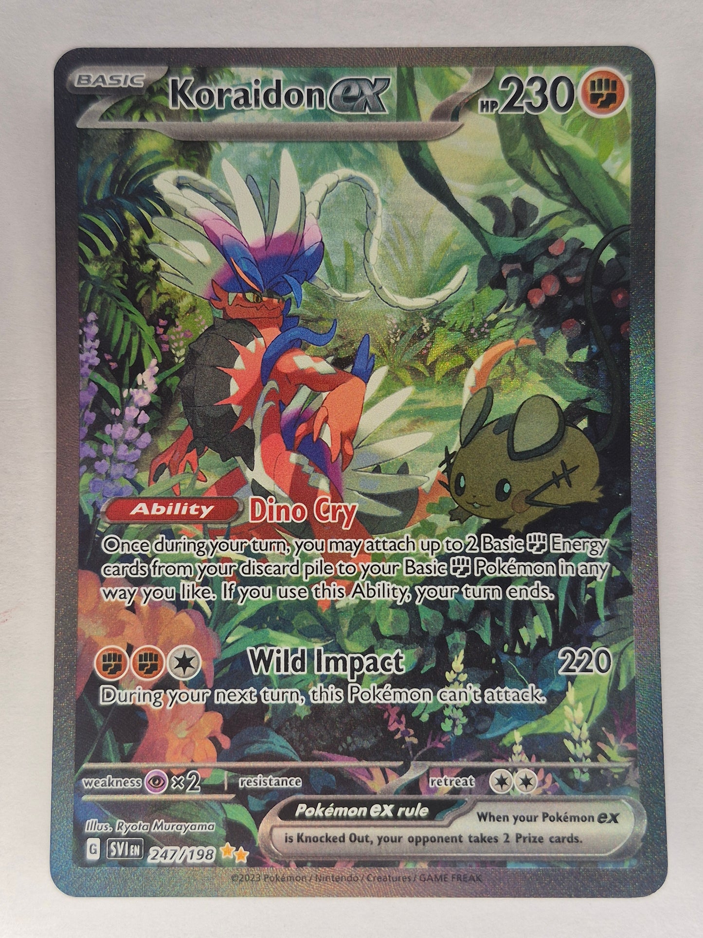 Pokémon TCG Koraidon ex Scarlet & Violet Base Set 247/198 Holo