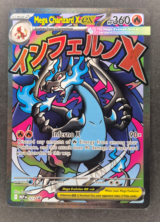 Mega Charizard X EX - MEP 023 - Black Star Promo - Pokemon Card - NM/M