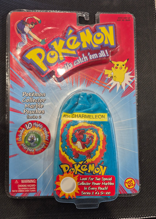 2000 Toy Biz Pokémon Series 2 Charmeleon Collector Marble Pouch (NISB)
