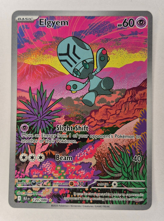 Elgyem - 120/086 - Illustration Rare - Black Bolt BLK - NM/M - Pokemon