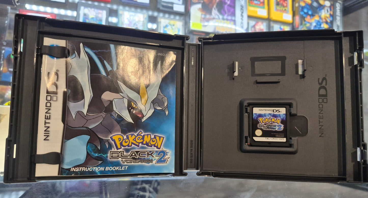 Pokémon Black Version 2 (Nintendo DS, 2012 PAL) Complete With Manual CIB VGC