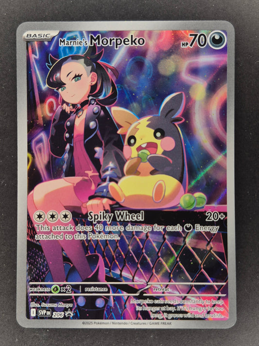 Marnie’s Morpeko - SVP 206 - Battle Deck - SV Black Star Promo - NM