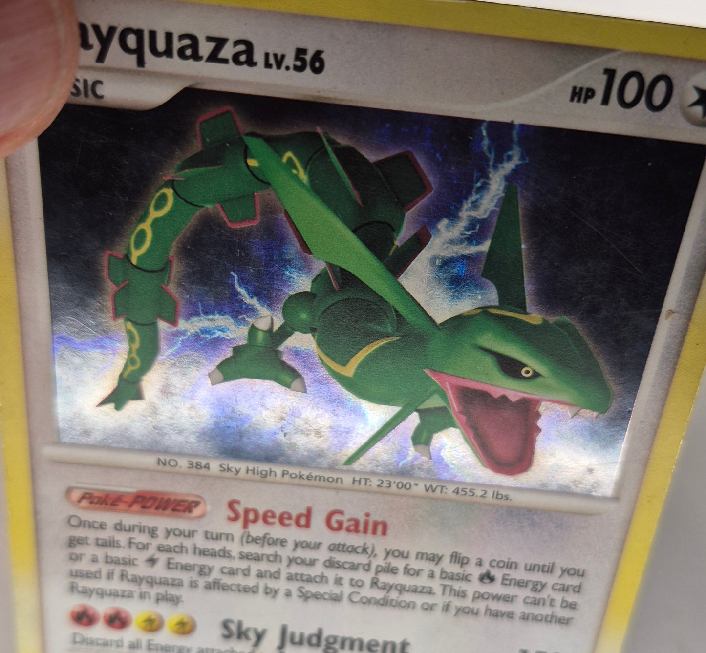 Pokémon TCG Legends Awakened Rayquaza Holo Rare Card 2008 14/146 MP