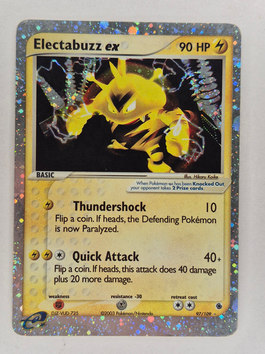 Pokémon TCG Electabuzz ex EX Ruby & Sapphire 97/109 Holo Ultra Rare MP