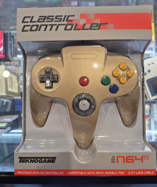 TeknoGame N64 Controller Gold