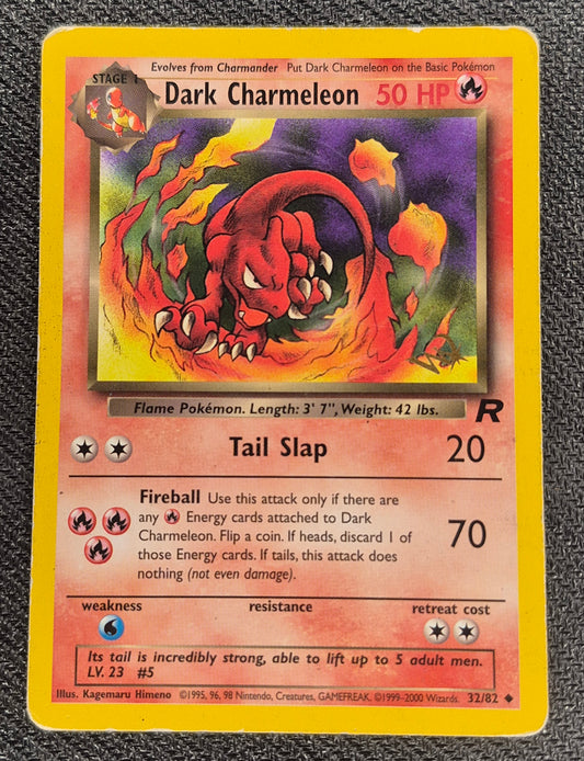 2000 Pokemon Dark Charmeleon Kraft Gold Stamp Promo 32/82 MP