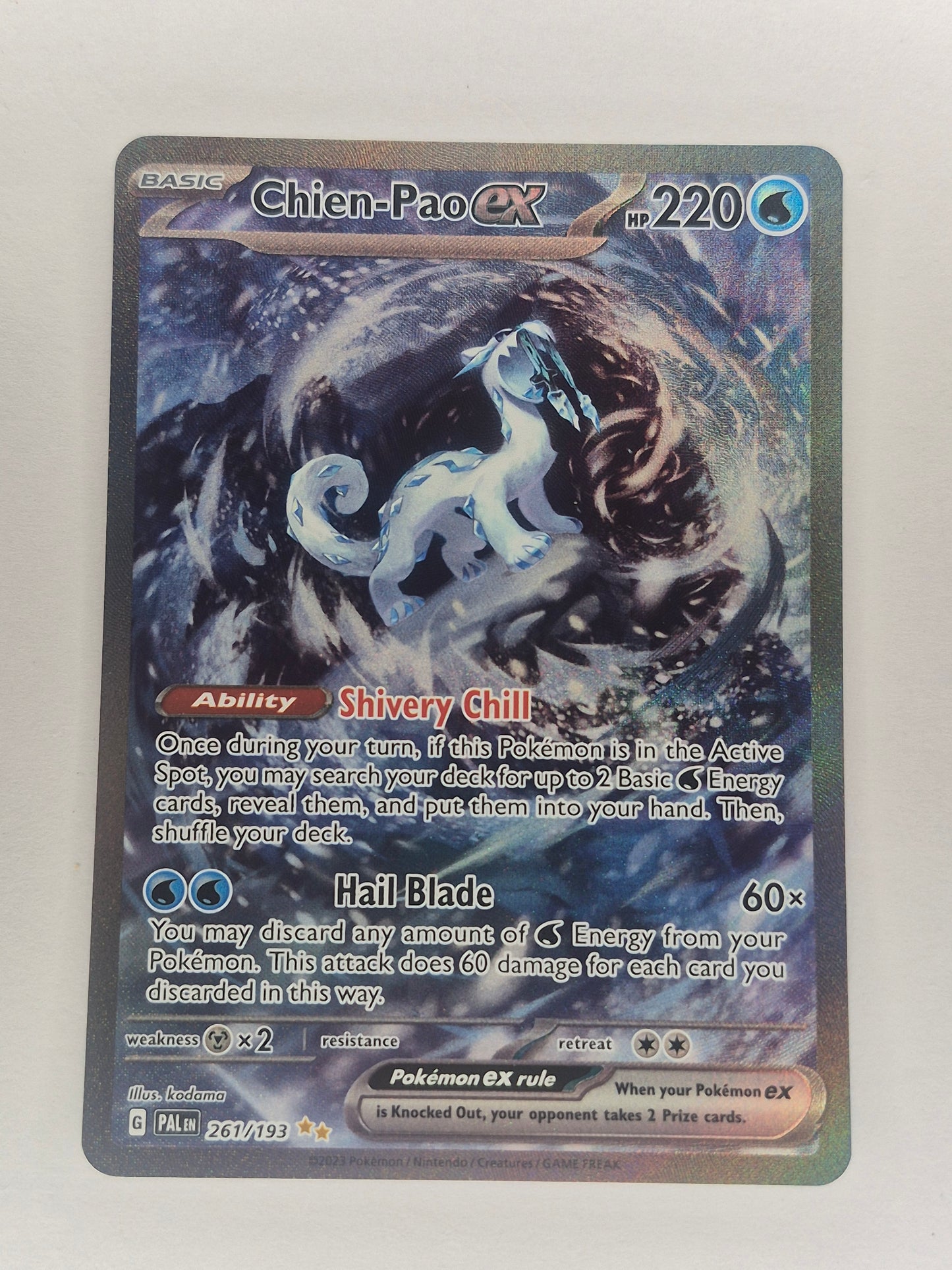 Chien-Pao ex 261/193 - Paldea Evolved Special Illustration Rare Pokemon TCG