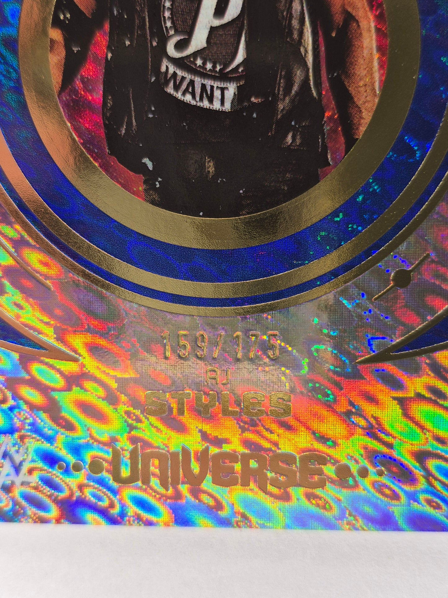 AJ STYLES 2025 TOPPS WWE UNIVERSE 159/175  Blue Pulsar