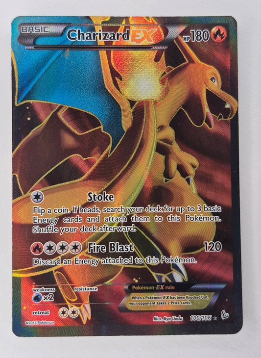 2014 Charizard EX 100/106 Ultra Rare Flashfire Pokemon Card HP