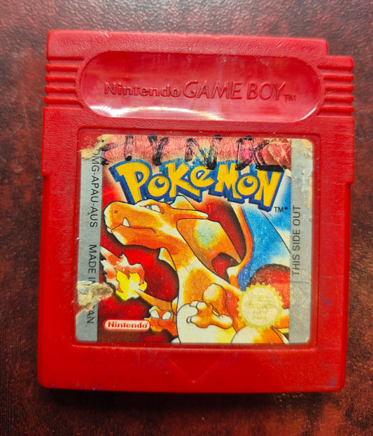 Nintendo Gameboy Cartridge - POKEMON RED  CHARIZARD- GC Tested AUS PAL CART.NEW BATTERY