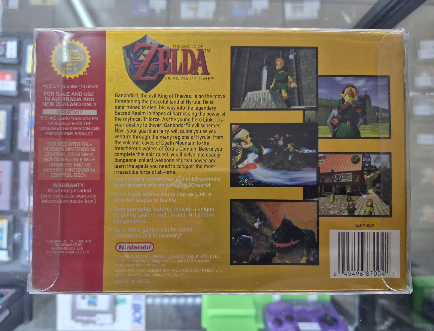 The Legend of Zelda Ocarina of Time Nintendo 64 Game Complete in Box(New Save Battery)