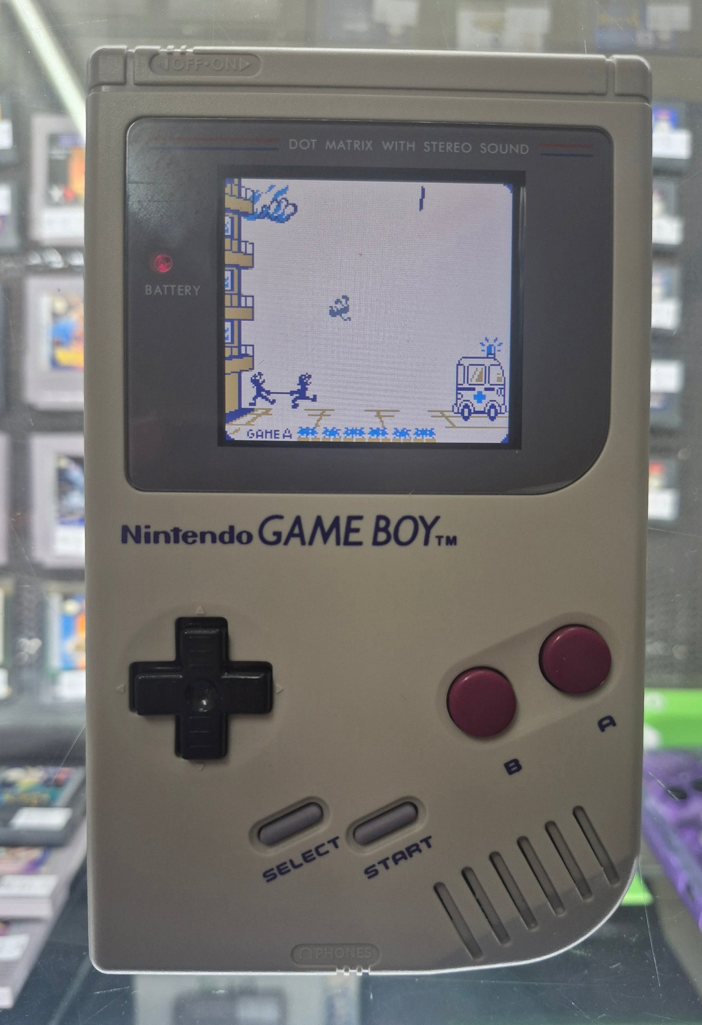 1989 Nintendo Gameboy Game Boy Original DMG-01 Original Grey Reproduction Case/Backlit Screen Brand New ♥️