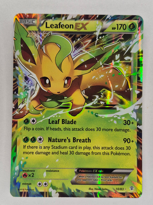 Leafeon EX - XY Generations 10/83 - Ultra Rare Pokemon Card LP