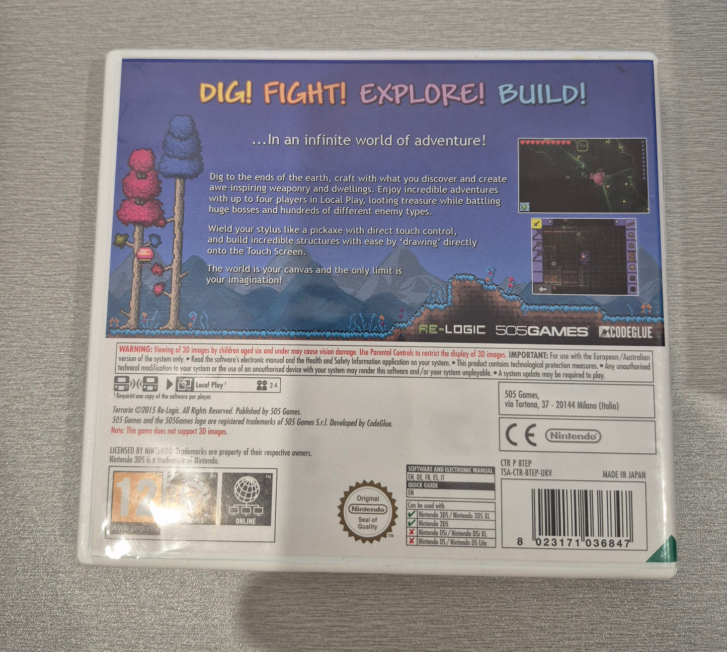 Nintendo 3DS Terraria CIB Tested