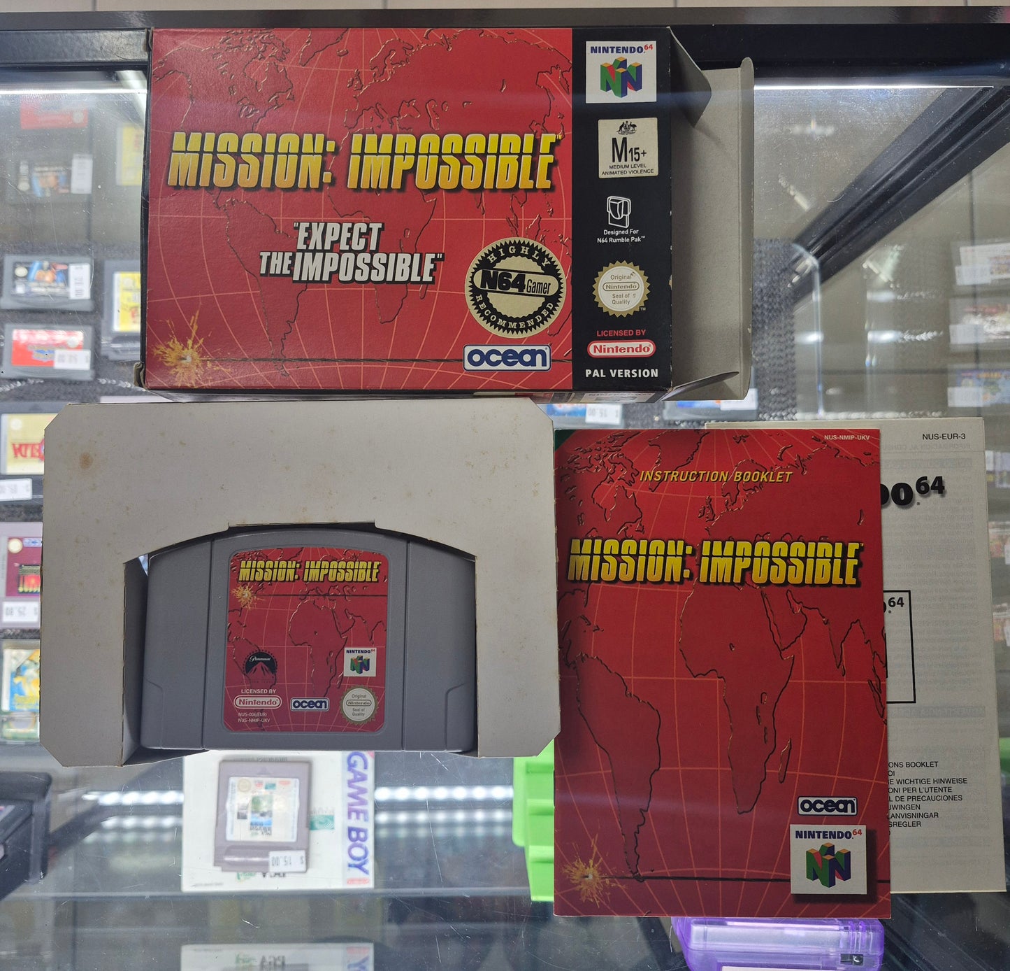 1998 Nintendo N64 Mission Impossible (EUR PAL) Complete in Box Cart Like New