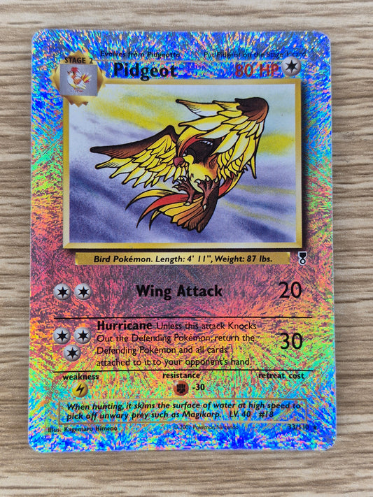 Pidgeot 33/110 Reverse Holo – 2002 Pokémon Legendary Collection – WOTC Vintage